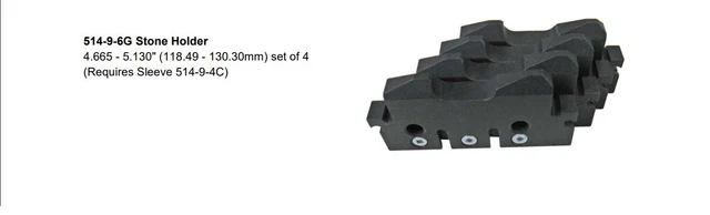 514-9-6G Stone holder (require 514-9-4C) fits Rottler HP7A HP6A H85A set 4 pcs
