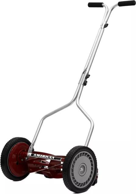 14-Inch 5-Blade Push Reel Lawn Mower Self-propelled 24"D x 20"W x 42.5"H