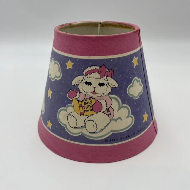 VINTAGE 90s Shari Lewis LAMB CHOP nursery decor light LAMP SHADE ONLY 6"x7"