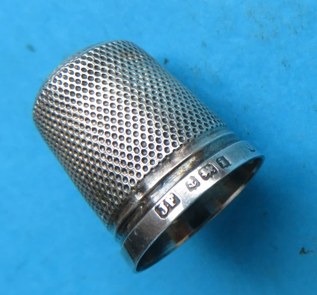 Antique Child Sized Sterling Silver Thimble.dated 1908