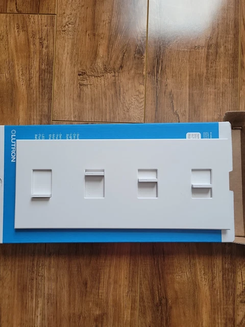 Lutron Nova NT-SSSS-NFB-WH Multi Gang Faceplate