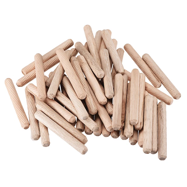 50 pezzi tasselli in legno Ø 8 mm perni in legno legno duro 60 mm lunghezza