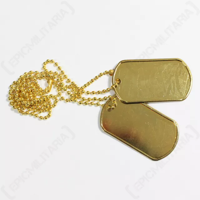 US Army Tags - WW2 Repro American Military Metal GI Dog Tag Set Necklace  Soldier