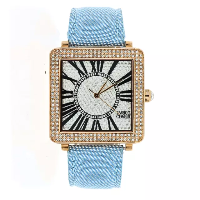 Orologio da donna azzurro Enrico Coveri con zirconi