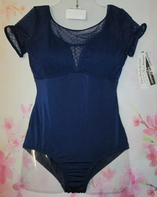 Leotard New Body Wrappers LA Women's Large Adult Dance Ballet Jazz Costume Navy