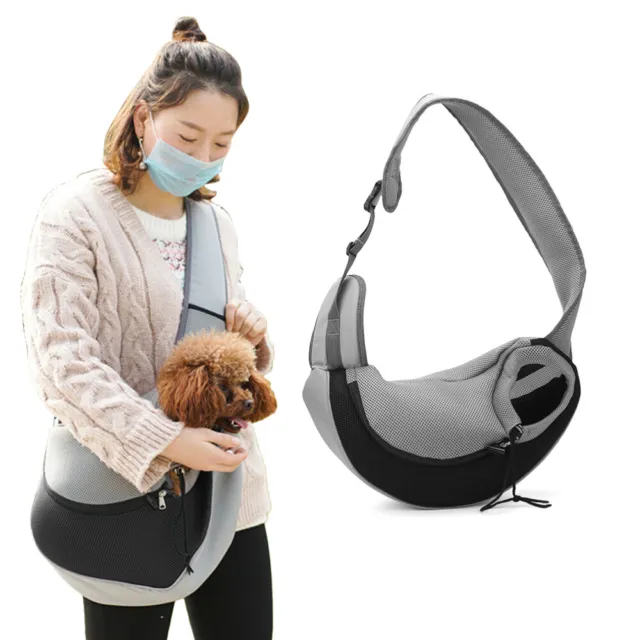 Borsa a tracolla singola per animali domestici rete animale domestico cane borsa imbracatura portatile vivavoce