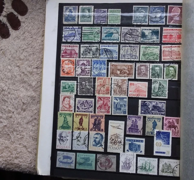 Briefmarken Sammlung Lot Europa Polen 2 DIN A4 Seiten