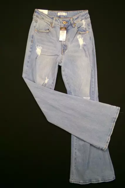 Almost Famous Womens Jeans High Rise Flare Size 1 New With Tags