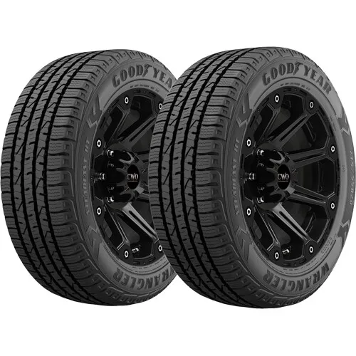 (QTY 2) 265/50R20 Goodyear Wrangler Steadfast HT 107H SL Black Wall Tires