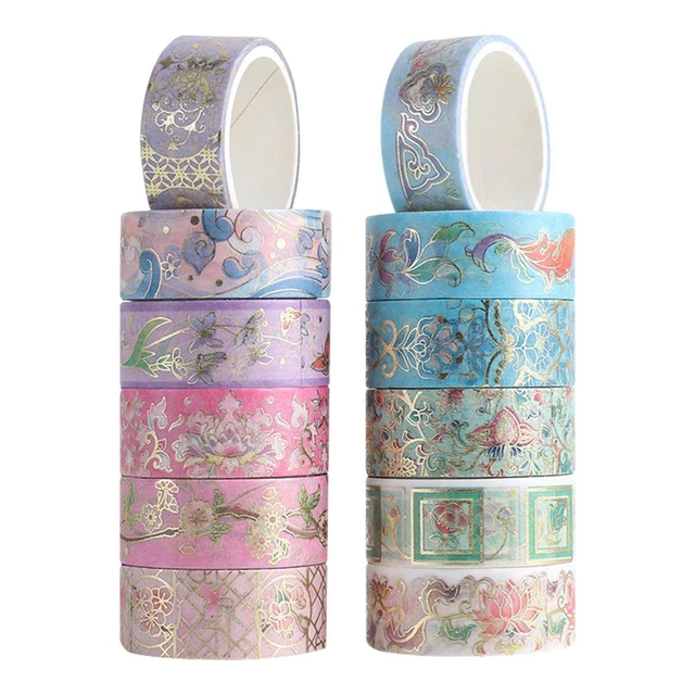 12 rouleaux décoratifs Washi ruban planificateur ruban décoratif Arts