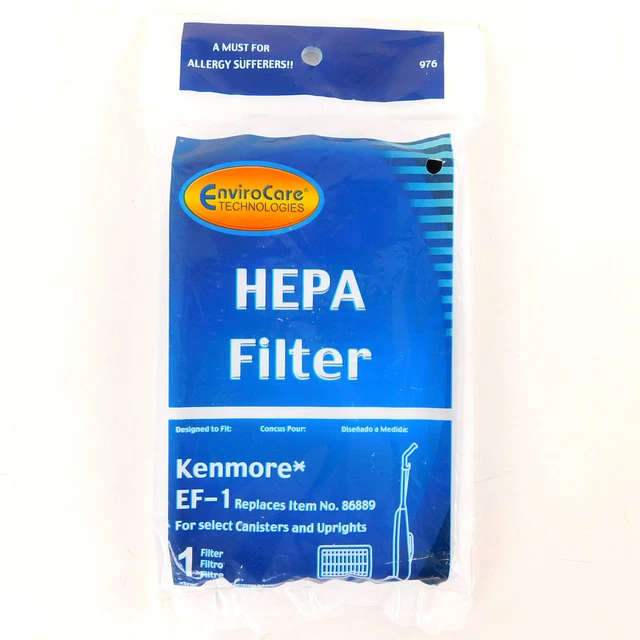 KENMORE EF1 UPRIGHT &Canister Vacuum HEPA Exhaust Filter Type 86889 7.