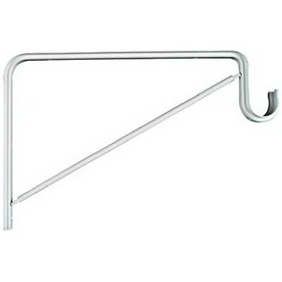 Shelf & Rod Bracket, White Baked Enamel -N224-501