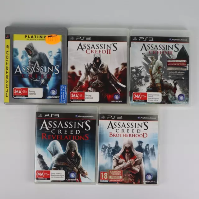 Sony Playstation 3 Assassins Creed Lot 4 Games