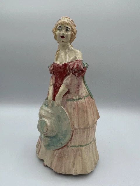 Vintage Chalk ware Veronica Figurine 1940’s Southern Belle