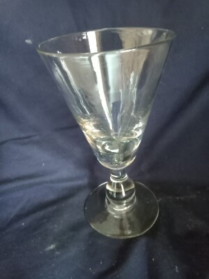 4 ANCIEN VERRE ABSINTHE XIX TORSADE FOND EPAIS VERRE SOUFFLE COLLECTION BISTROT 