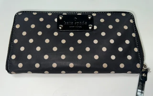 Kate Spade Black & White Polka Dot Wallet