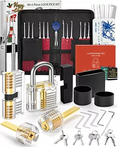 FAHEFANA 38+4-pièces Kit de Crochetage Serrure, [2023 Upgrade Version] Lock Pick