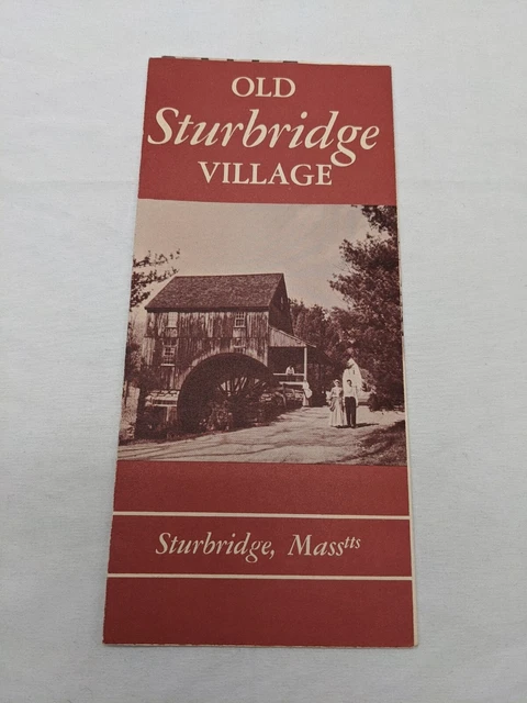 VINTAGE OLD STURBRIDGE Village Official Map & Guide, Pictorial Booklet ...