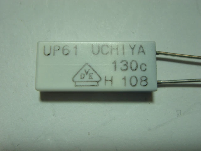 130°C 2,5A 250V 4A 125V Thermosicherung Fusibile Termico Sicurezza #19-2b3