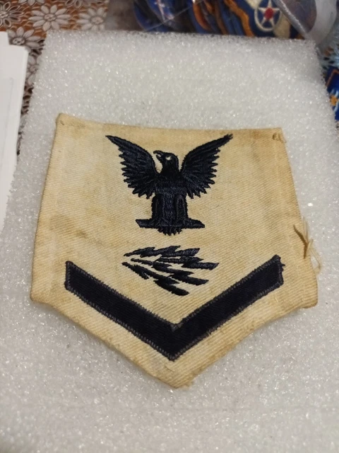 PATCH ARMEE US NAVY PETTY OFFICER 3RD CL RADIO TECHNICIAN MATE ww2 ...