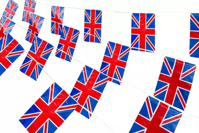 12FT Union Jack Bunting King Coronation Great Britain Family Royal Street Party