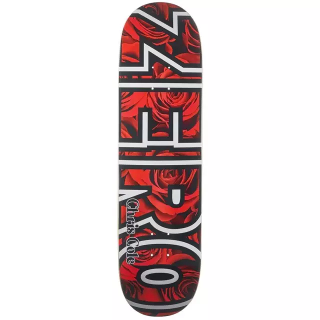 Zero Skateboard Deck Cole Blumenmuster fett rot 8,5 Zoll