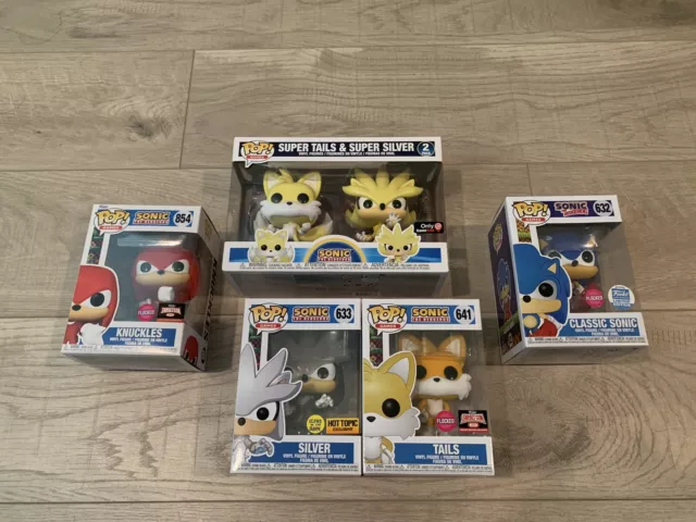 Funko Pop! SONIC THE HEDGEHOG: Super Tails & Super Silver 2-Pack [Game –  BoomLoot