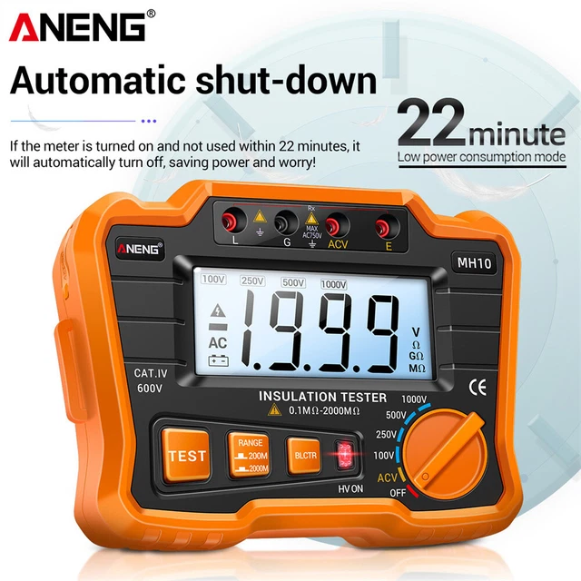 RESISTANCE DIGITAL 1001000V Megger Meter Megohmmeter Insulation Earth