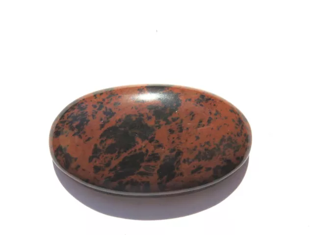 Mahagoni Obsidian-Obsidiane Cabochon 47 x 26,5 mm 74 ct. Nr. U14041