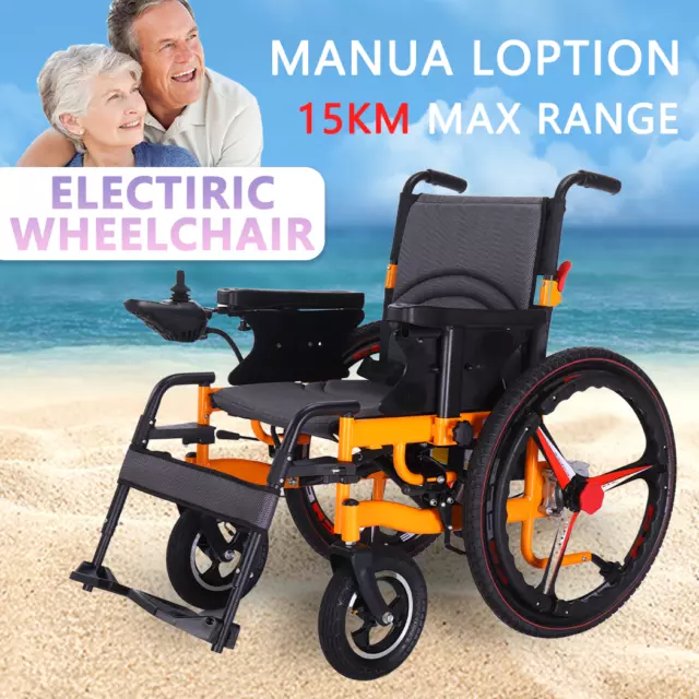 Electric Wheelchair Folding Powerful 500W Motor Electric Wheelchair for Adults