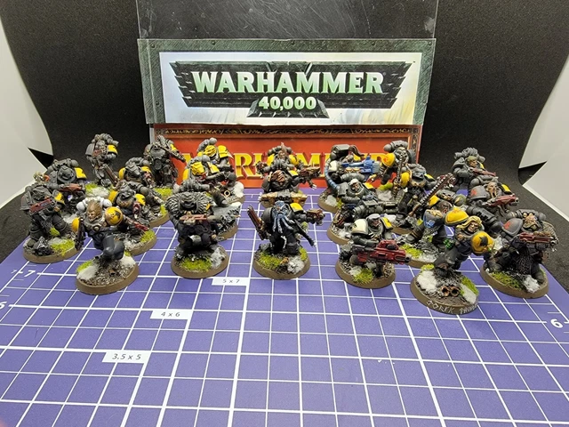 Warhammer 40k Space Wolves Grey Hunters Army Pro Painted Squad Wolf Pack Warhammer 40k Space Wolves Grey Hunters Army Pro Painted Squad Wolf Pack