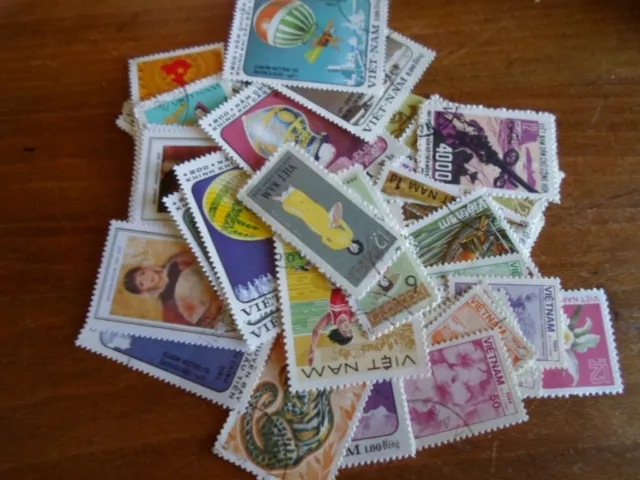 Collection lot 50 different stamps of Viet-Nam - Communist Era