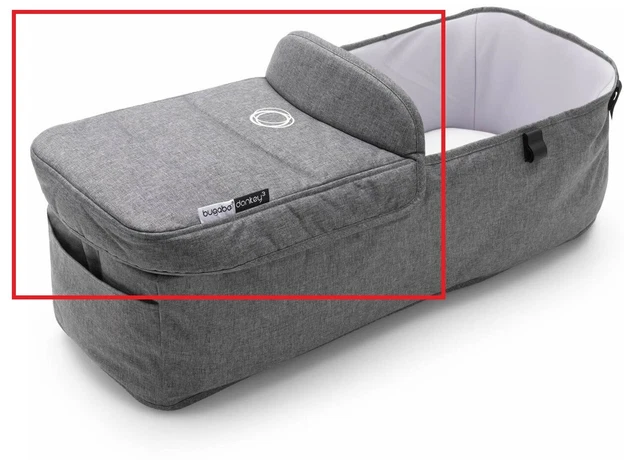 Bugaboo Donkey Bassinet Fabric Complete - Grey Melange Bugaboo Donkey Bassinet Fabric Complete - Grey Melange
