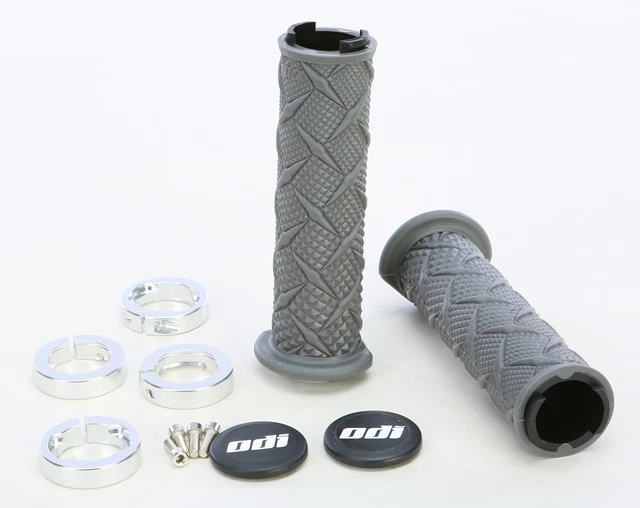 ODI J30XTH-S Atv X-Treme Lockon Grip Silver Made in USA