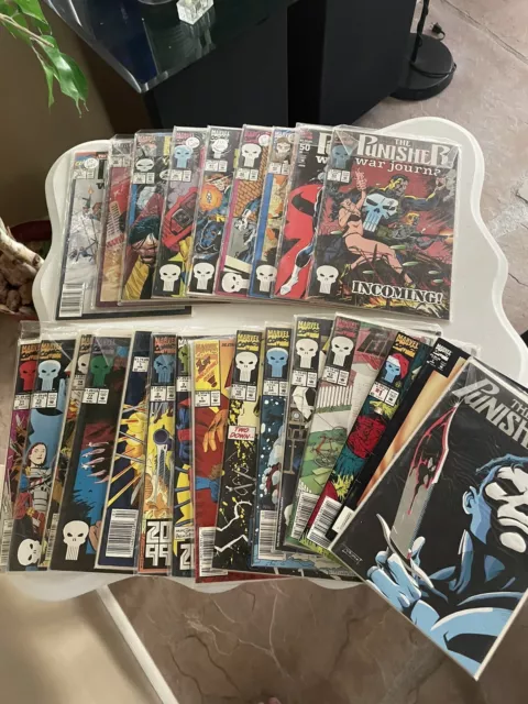 The Punisher Marvel War Journal Comics Mixed Lot of 24 Different books 1990's