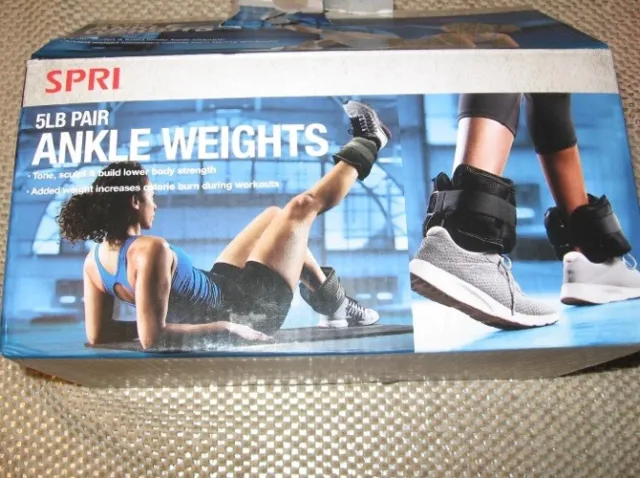 Pair of 2 SPRI 5 LB Adjustable Ankle Weight New FREE SHIPPING