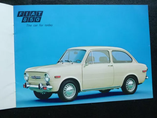 FIAT 850/spider/sport coupe/racer/special/  Car  Dealer Sales Brochure 2