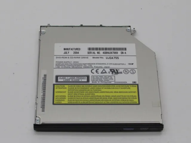 Sony Vaio PCG-6B1L 12.1" Genuine Laptop DVD-ROM & CD-R/RW Burner Drive UJDA755