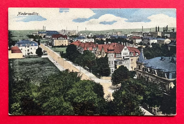 AK DRESDEN Niedersedlitz um 1920 Blick über die Dächer der Stadt   ( 114010