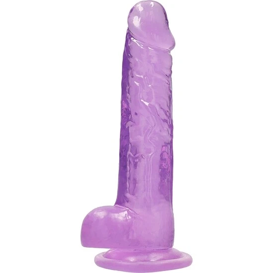 Pene Realistico Con Testiculos 23 Cm - Morado
