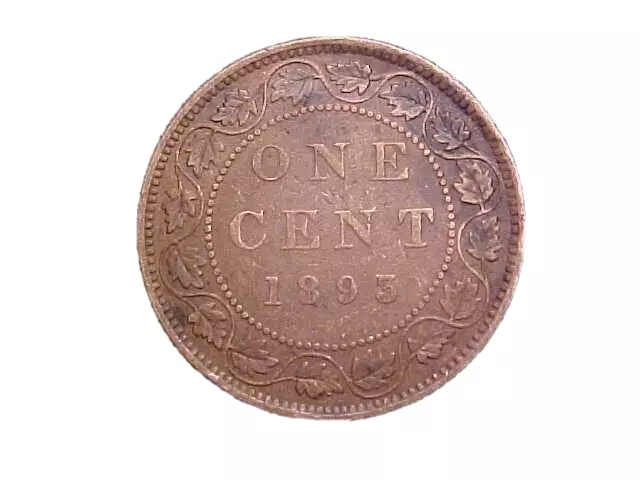 1893 Canada Large Cent -Very Nice Circ Collector Coin! -c3771xqn