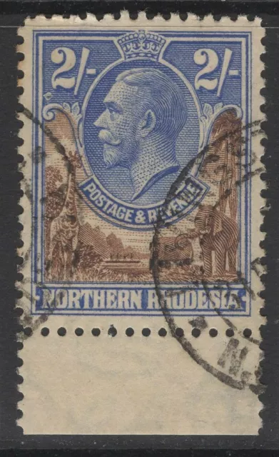 Northern Rhodesia Sg11 1925 2/= Brown & Ultramarine Used