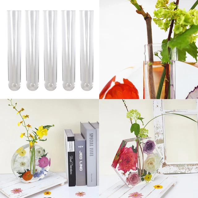 Stampo In Silicone Per Vasi 3D A Forma Di Fiore - Set Di 2 - Fai Da Te Con Resina - Foto 13