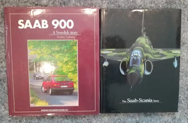Saab 900 : A Swedish Story by Anders Tunberg HCDJ 1993 & The Saab Scania Story