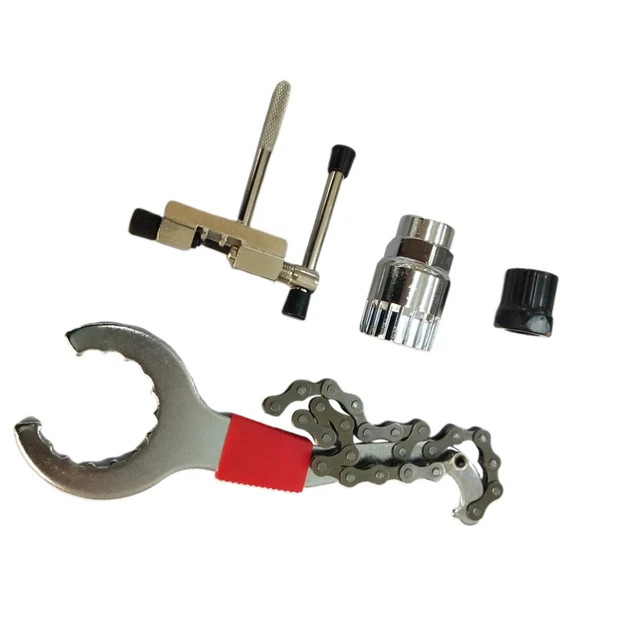 Kit de reparación de bicicleta de extracción de piñón látigo de cadena desmontaje de piñón de bicicleta