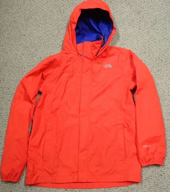 the NORTH FACE HYVENT HOODED JACKET Boys sz Small Red (SEE DESCRIPTION) Packable