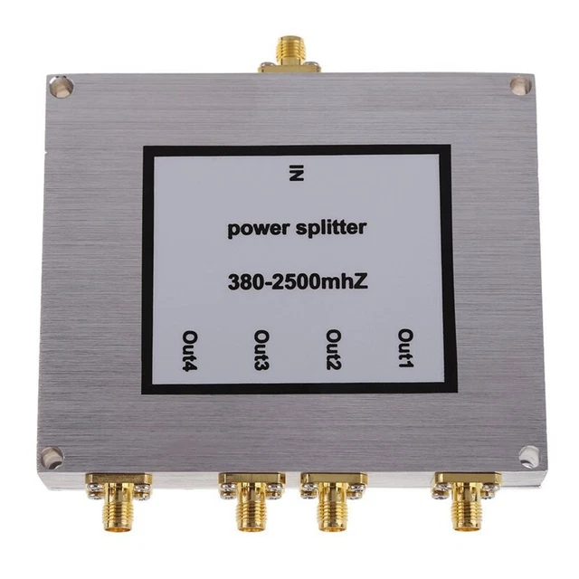 4 Way SMA Splitter 380Mhz-2500MHz,SMA Female Divider Signal Cable Splitter  V5D9