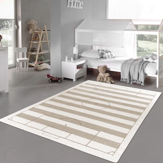Tapis De Jeu Rond 80 Cm Turquoise - Lavable En Machine - Doux Et Antidérapant - Pour Chambre Enfant