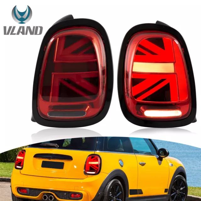 VLAND Rouge LED Feux arrière Pour BMW Mini F55 F56 F57 2014-2019 W/Halogène L+R