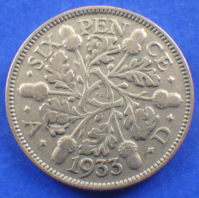 Gap filler King George V 1933 sixpence - jwhitt60 coins